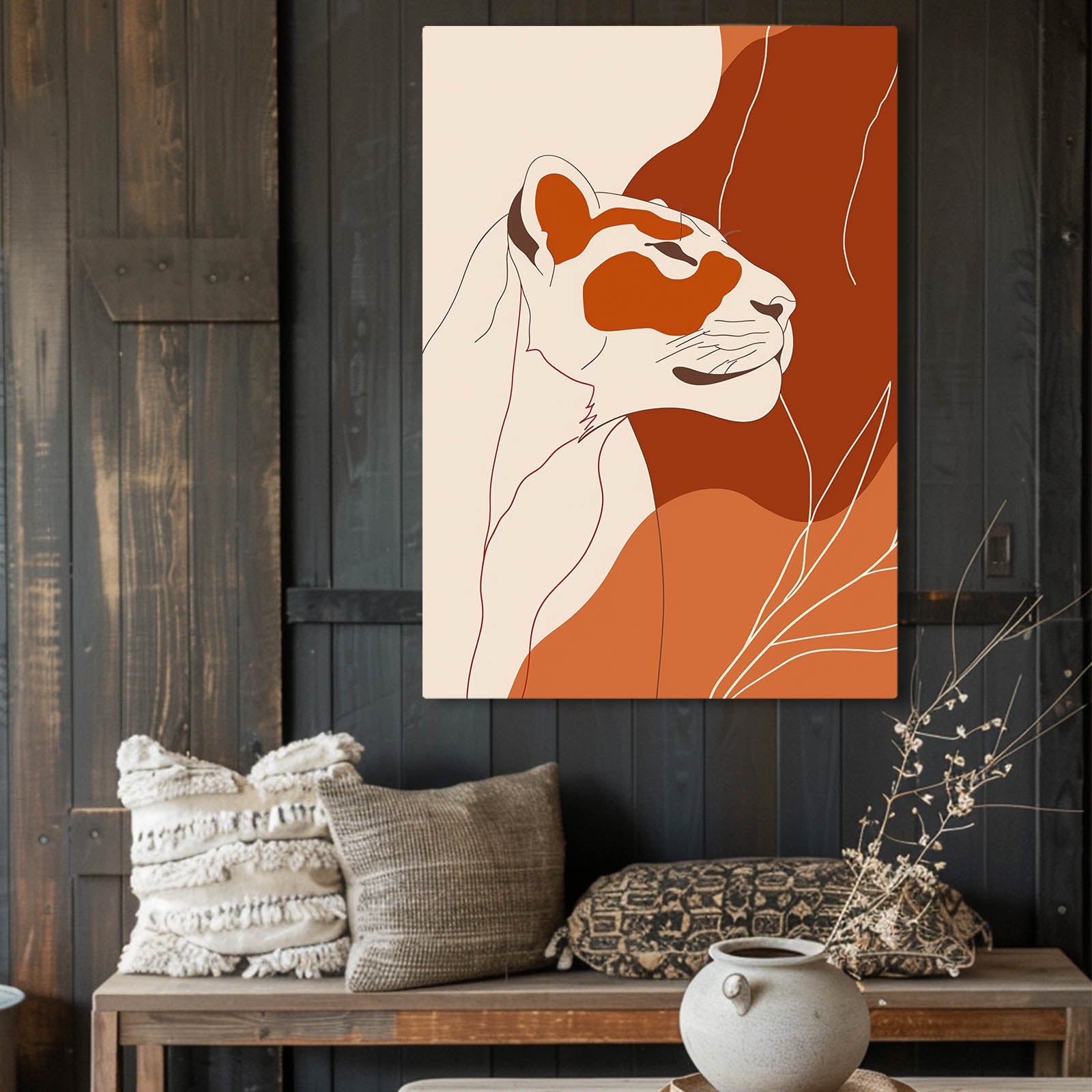 Boho Lioness Art