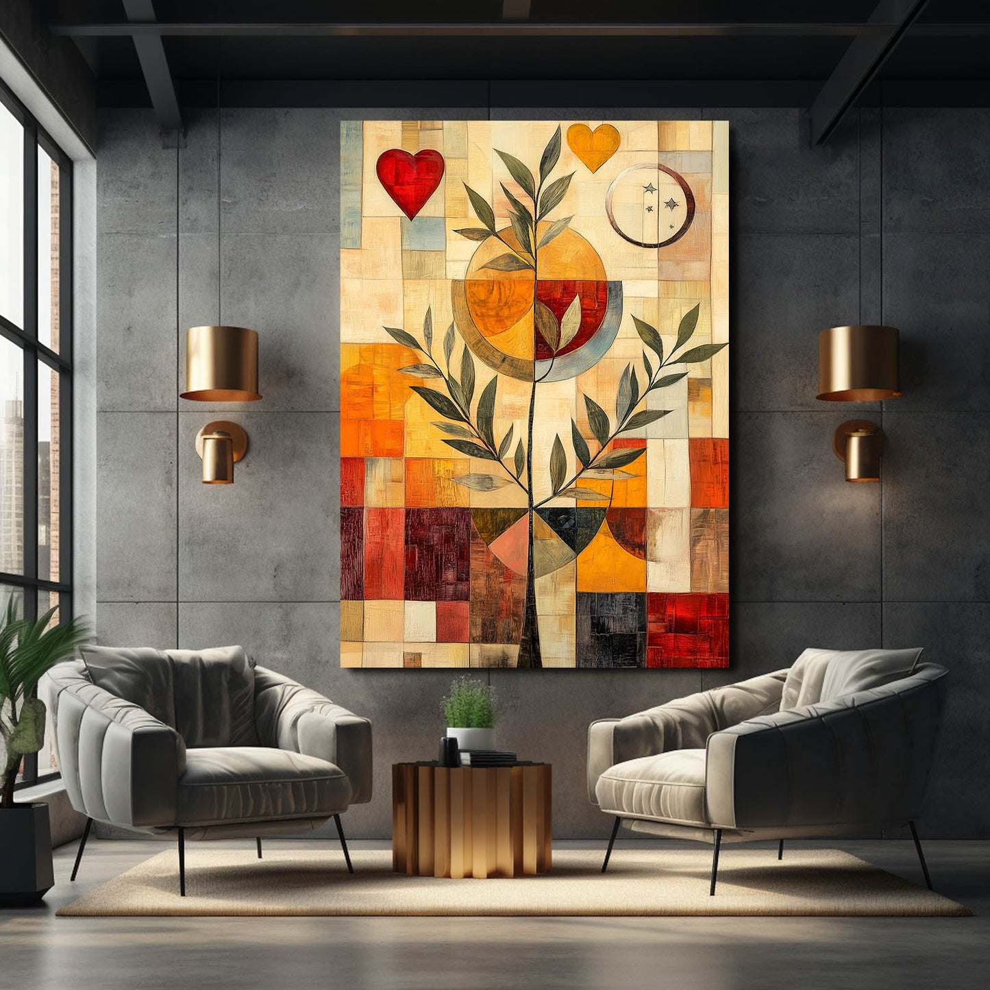 Boho Love Tree Art