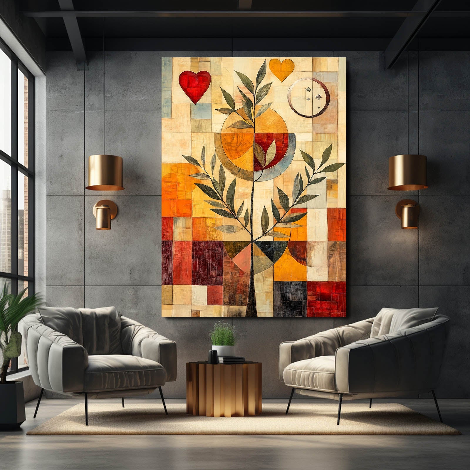 Boho Love Tree Art