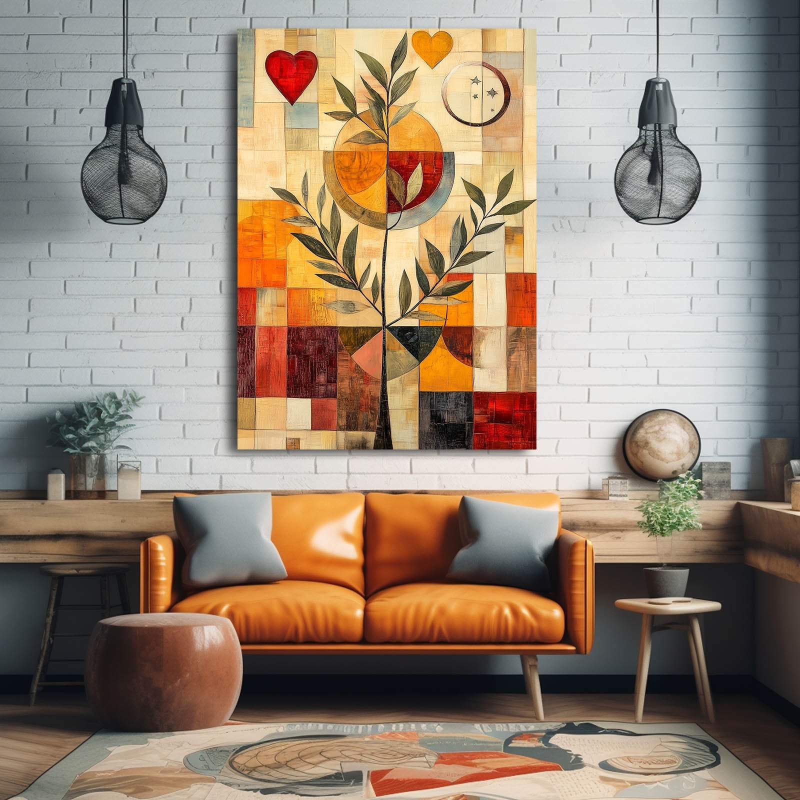 Boho Love Tree Art