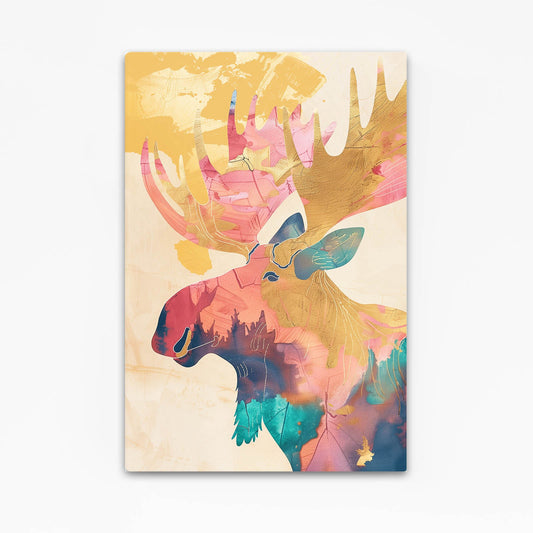 Boho Majestic Moose Wall Art