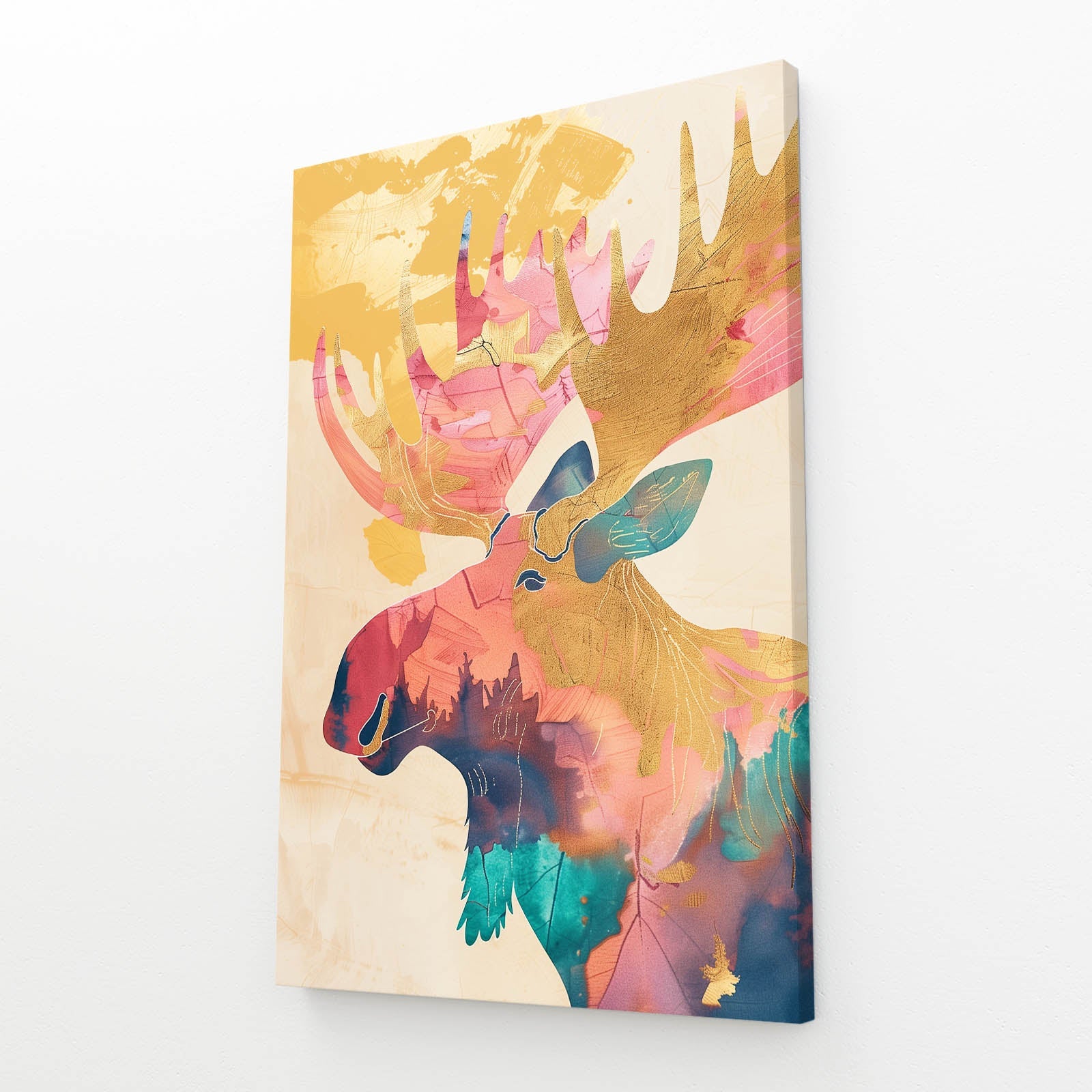 Boho Majestic Moose Wall Art