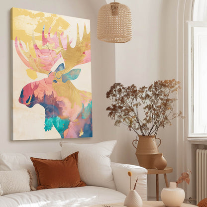 Boho Majestic Moose Wall Art