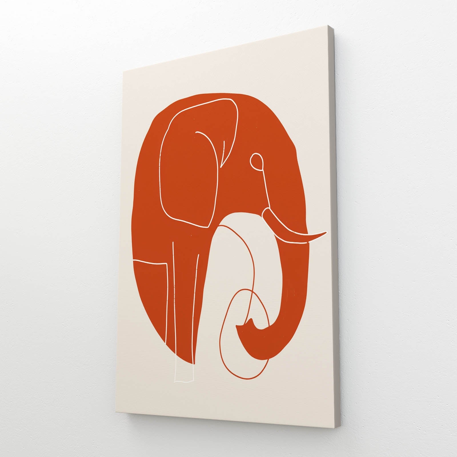 Boho Minimal Elephant Canvas
