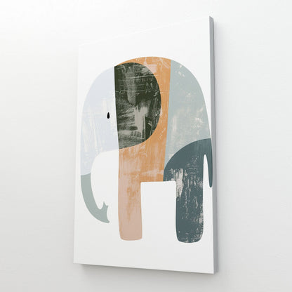 Boho Modern Elephant Canvas