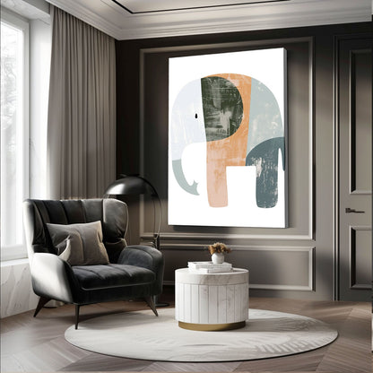 Boho Modern Elephant Canvas
