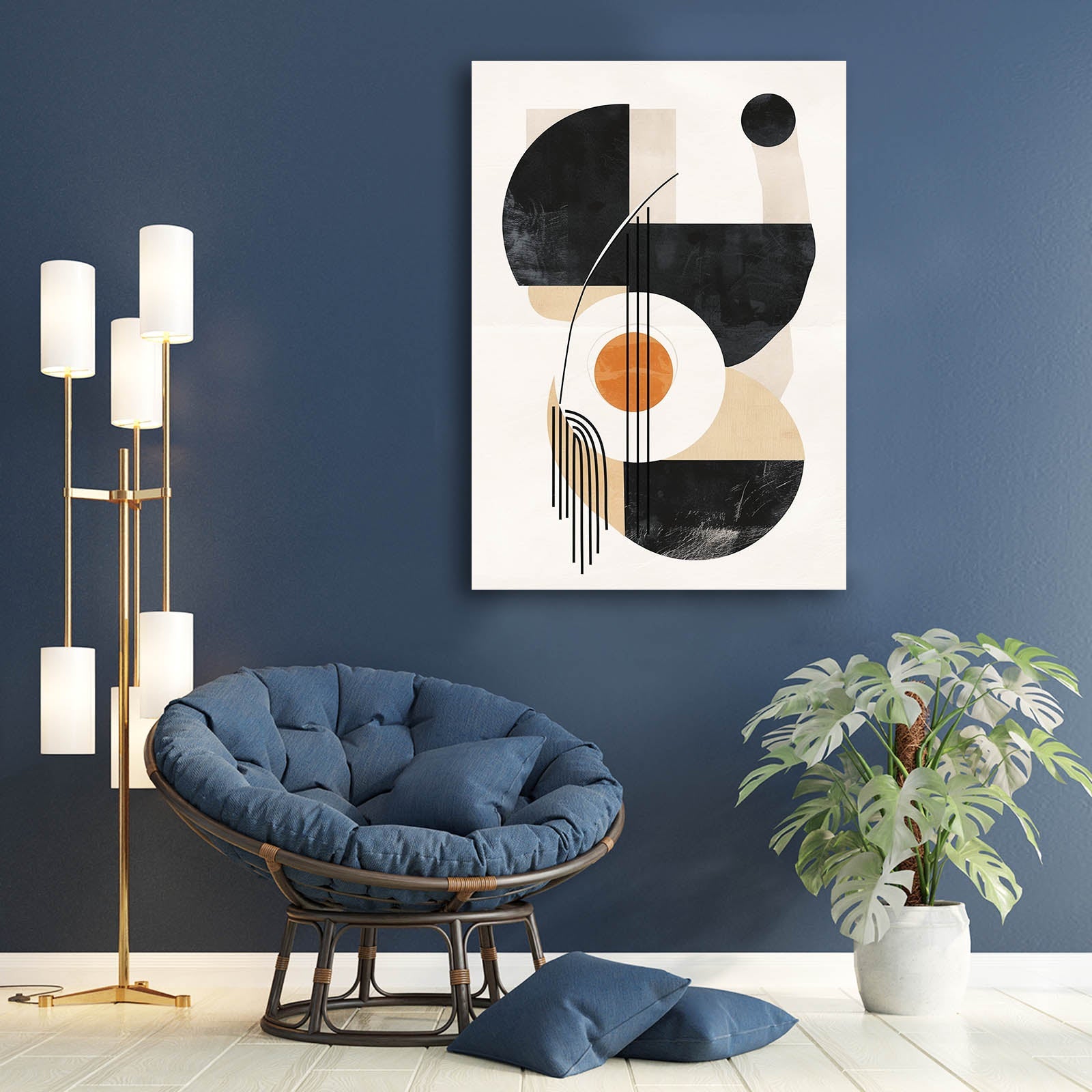 Boho Modern Shapes Canvas