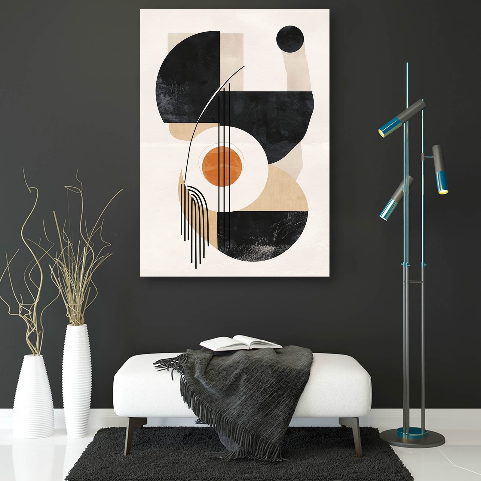 Boho Modern Shapes Canvas