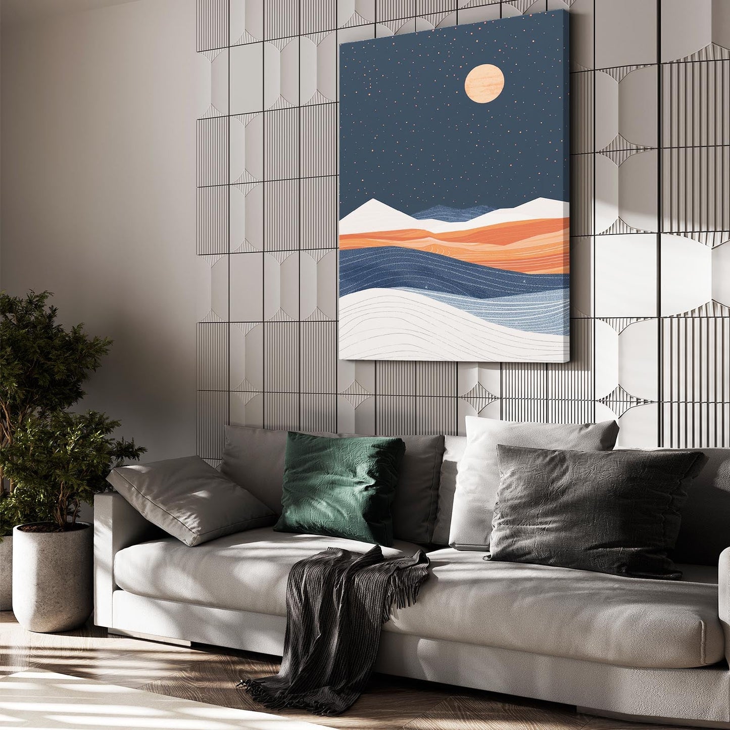 Boho Moon Art