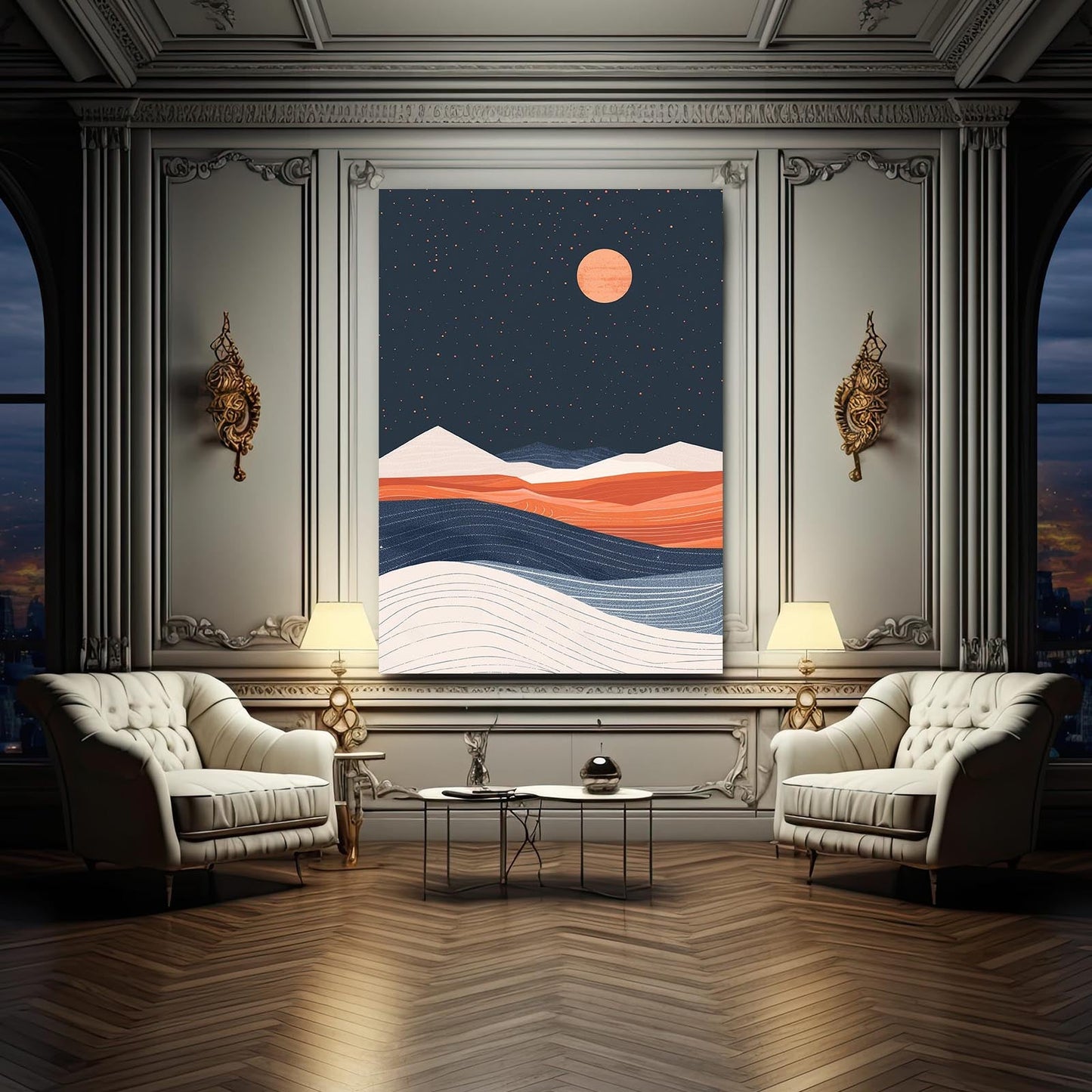 Boho Moon Art