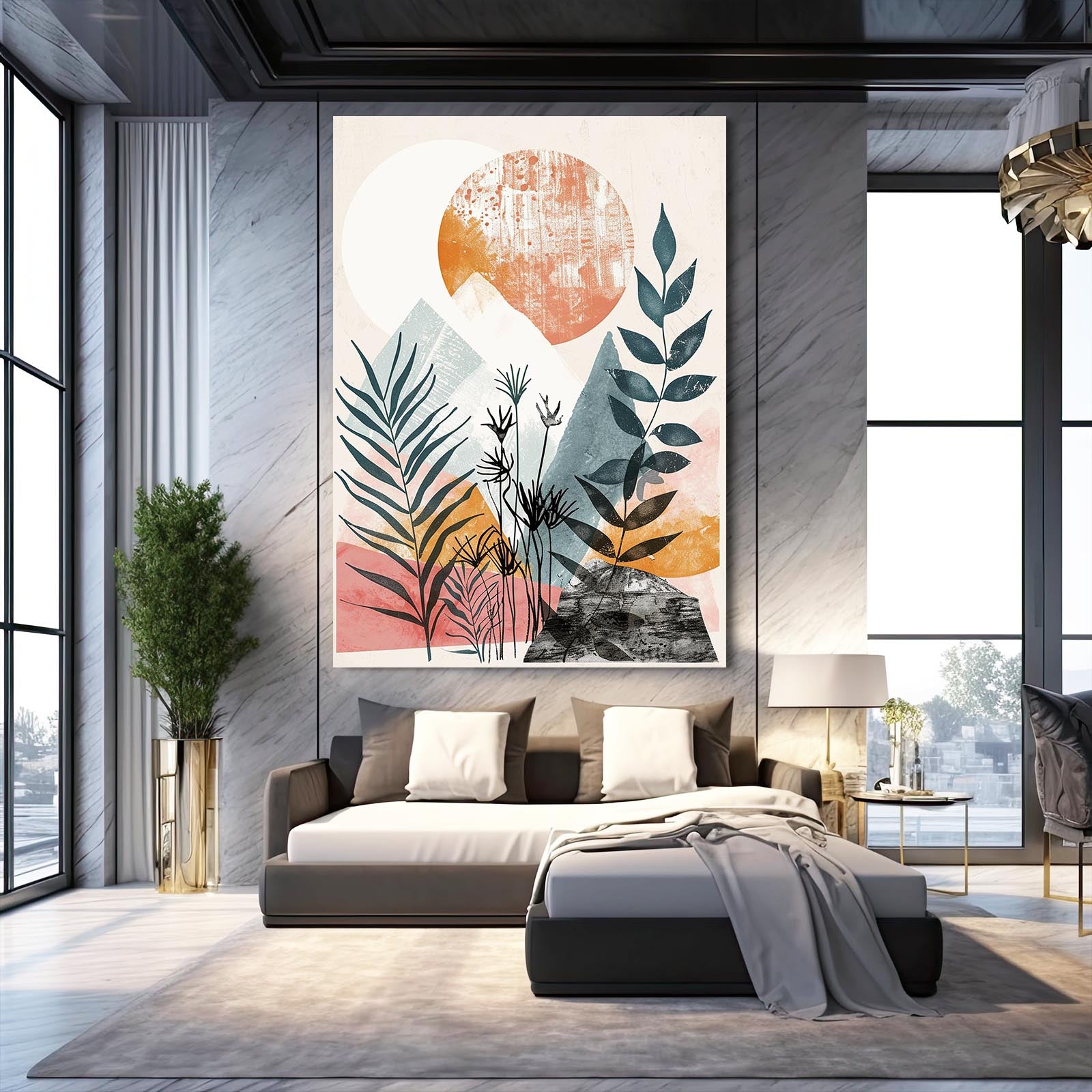 Boho Mountain Art
