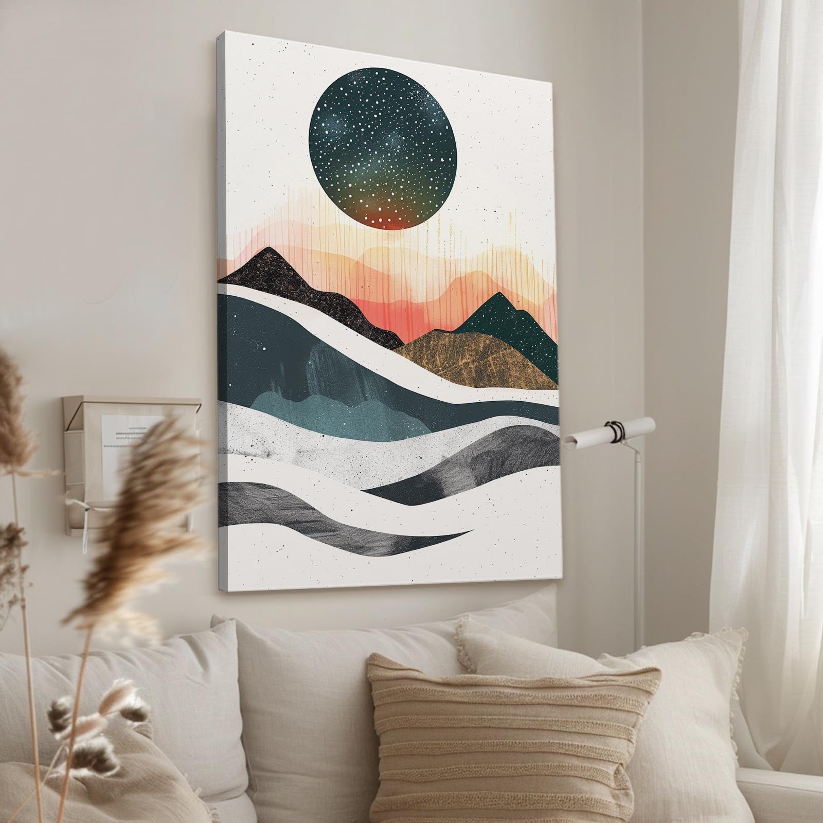 Boho Mountain Wall Art