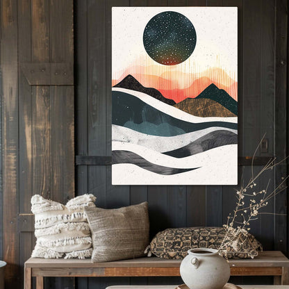 Boho Mountain Wall Art