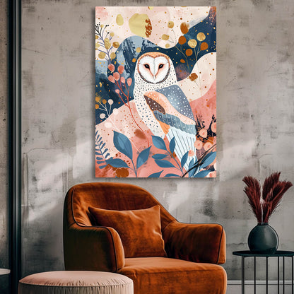 Boho Mystical Owl Wall Art