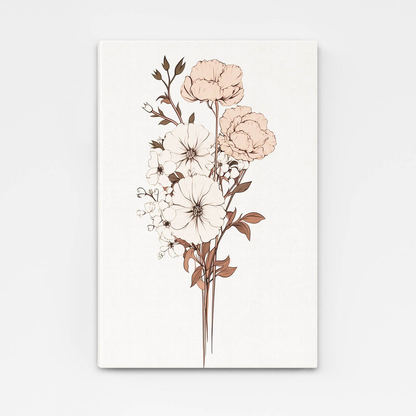 Boho Neutral Botanical Art