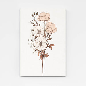 Boho Neutral Botanical Art