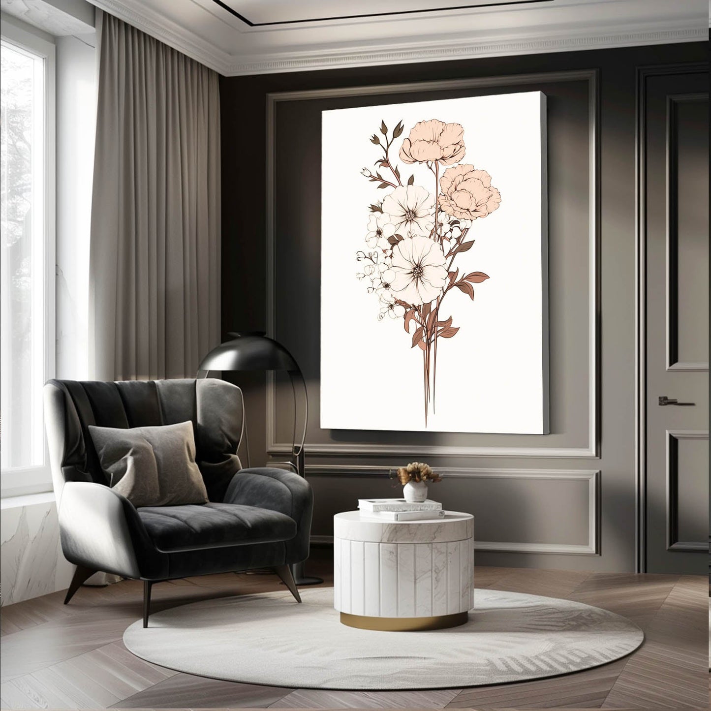 Boho Neutral Botanical Art