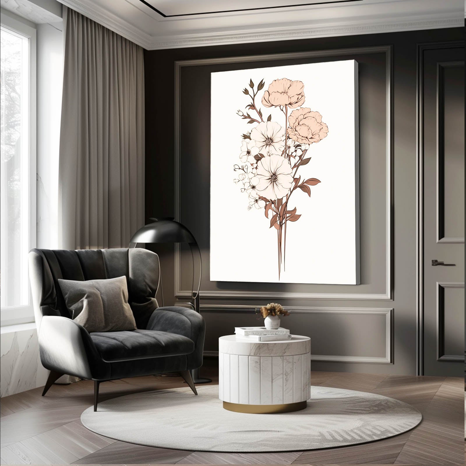 Boho Neutral Botanical Art