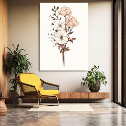 Boho Neutral Botanical Art