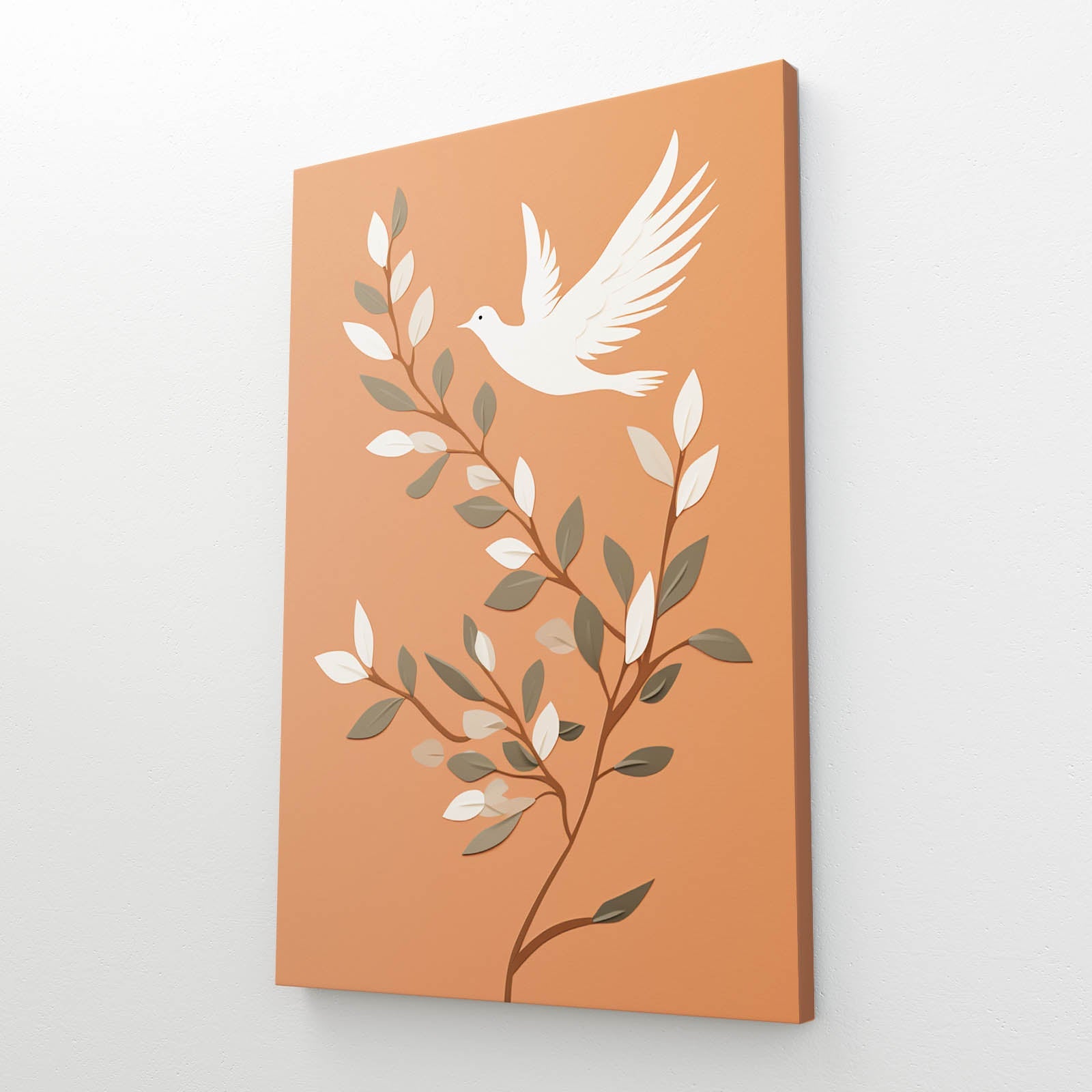 Boho Peace Bird Canvas