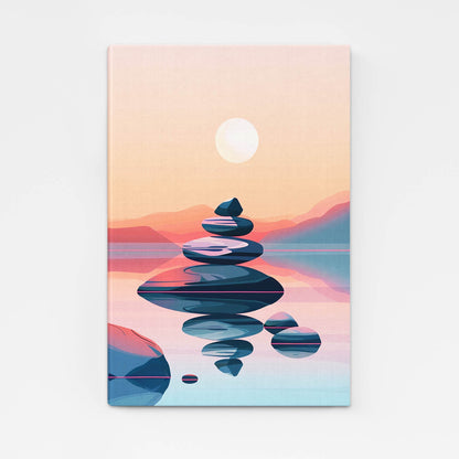 Boho Peaceful Stones Wall Art
