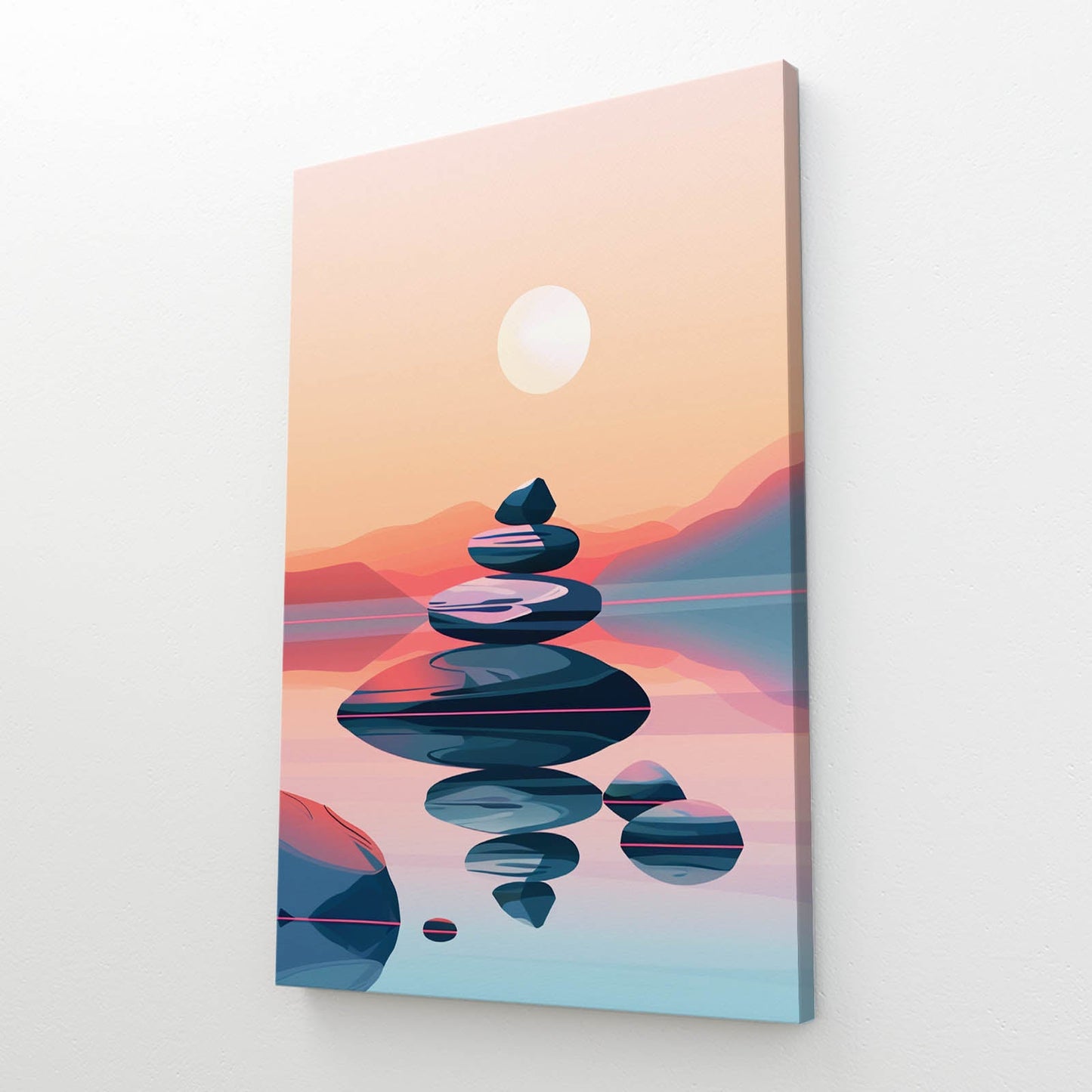 Boho Peaceful Stones Wall Art