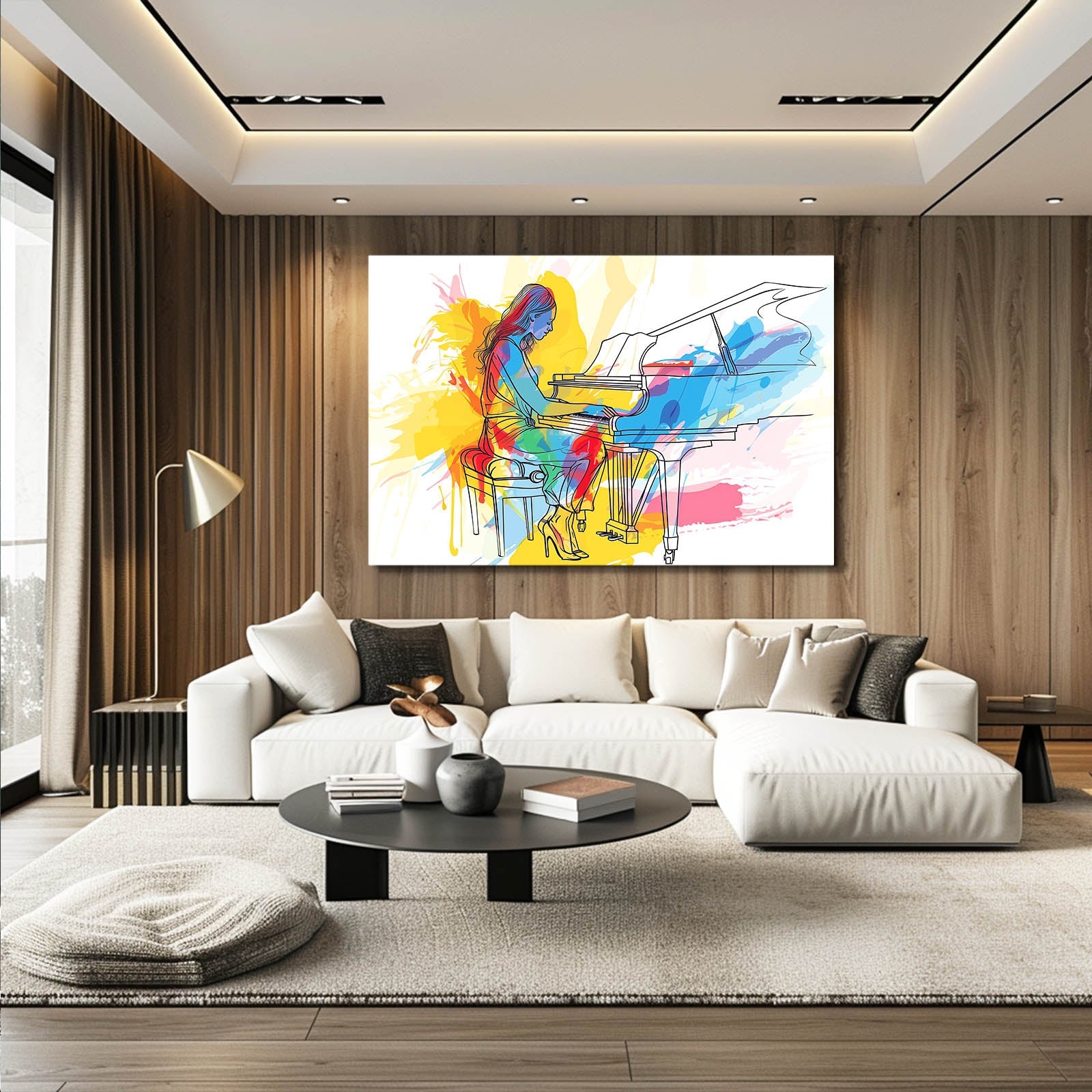 Boho Pianist Wall Art