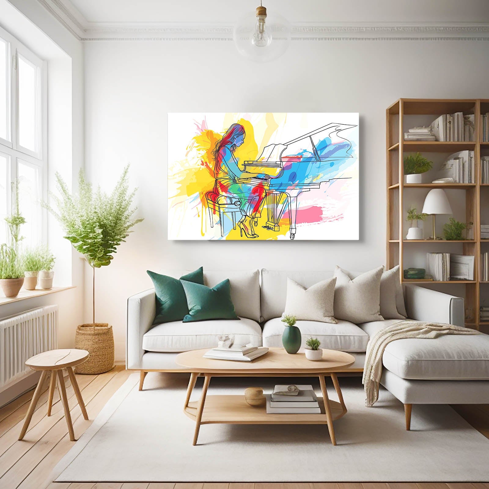 Boho Pianist Wall Art