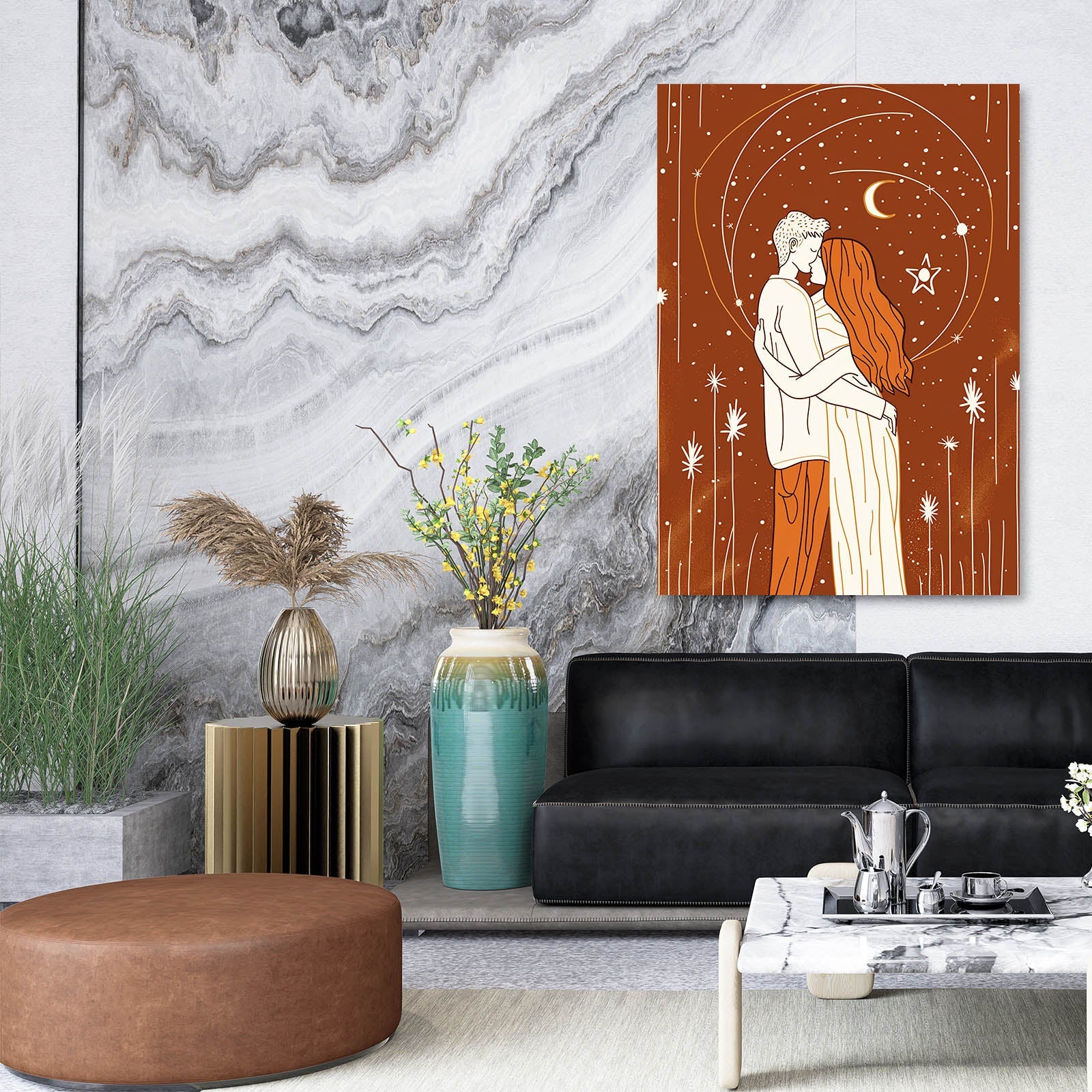 Boho Stargazing Couple Decor