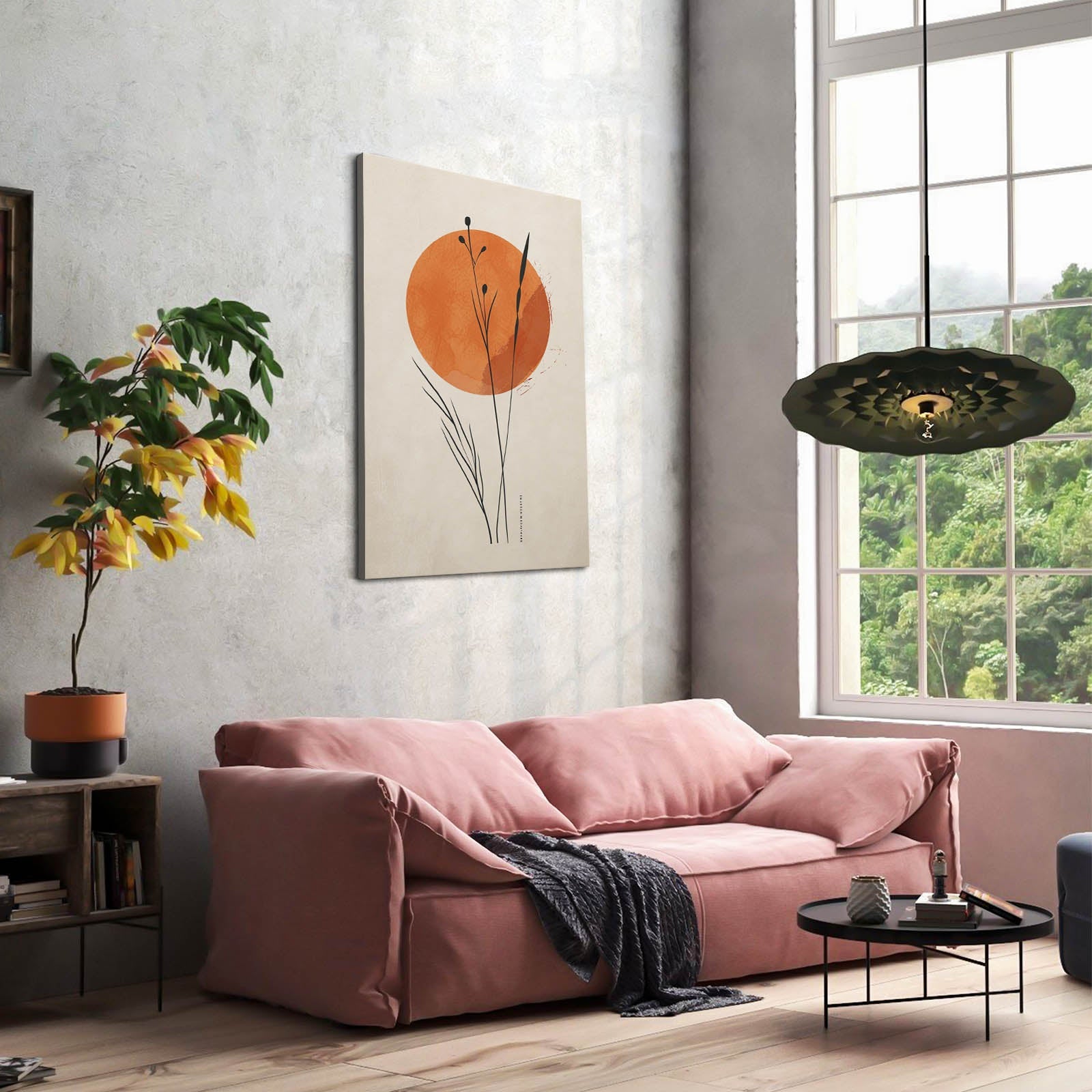 Boho Sun Botanical Art