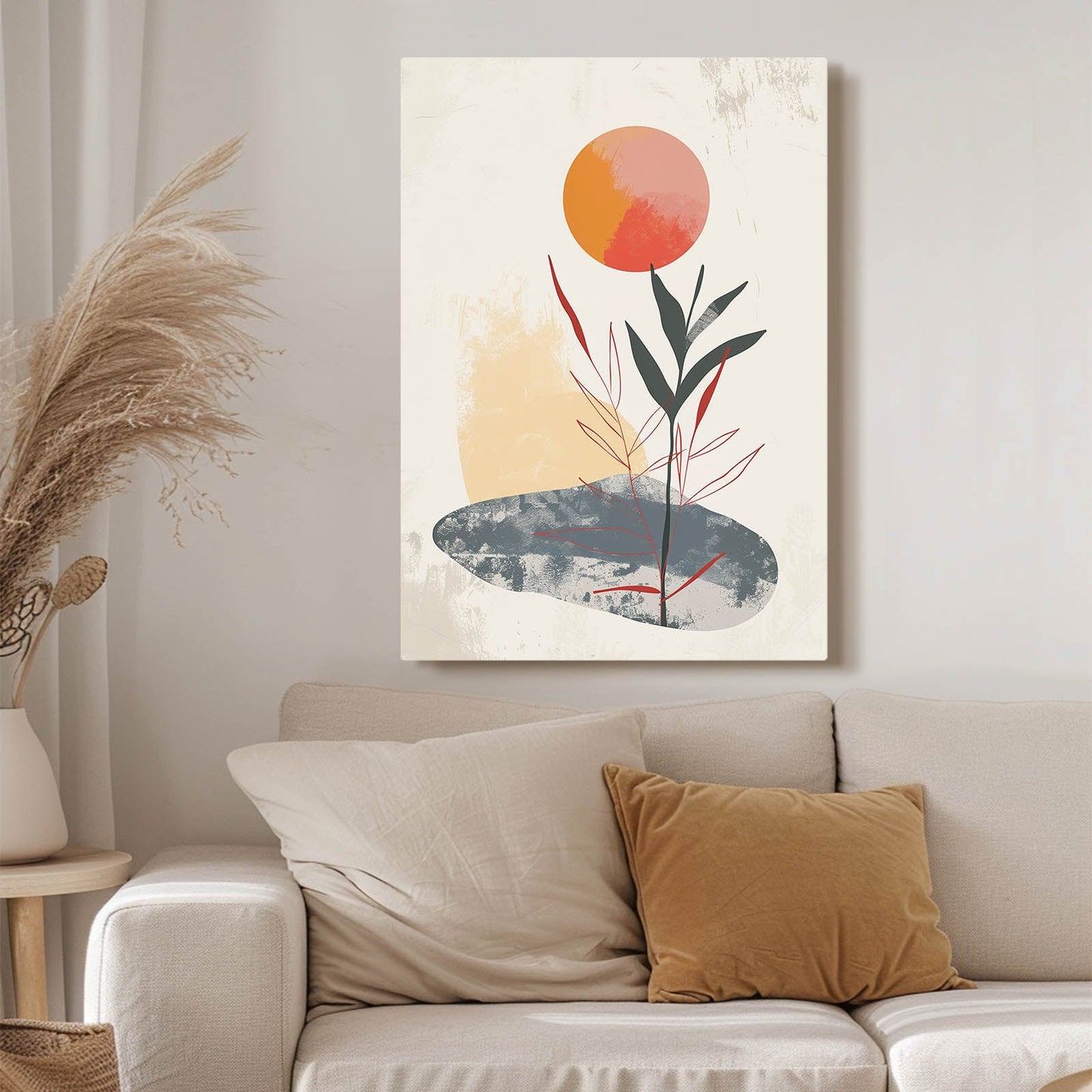 Boho Sun & Leaf Art