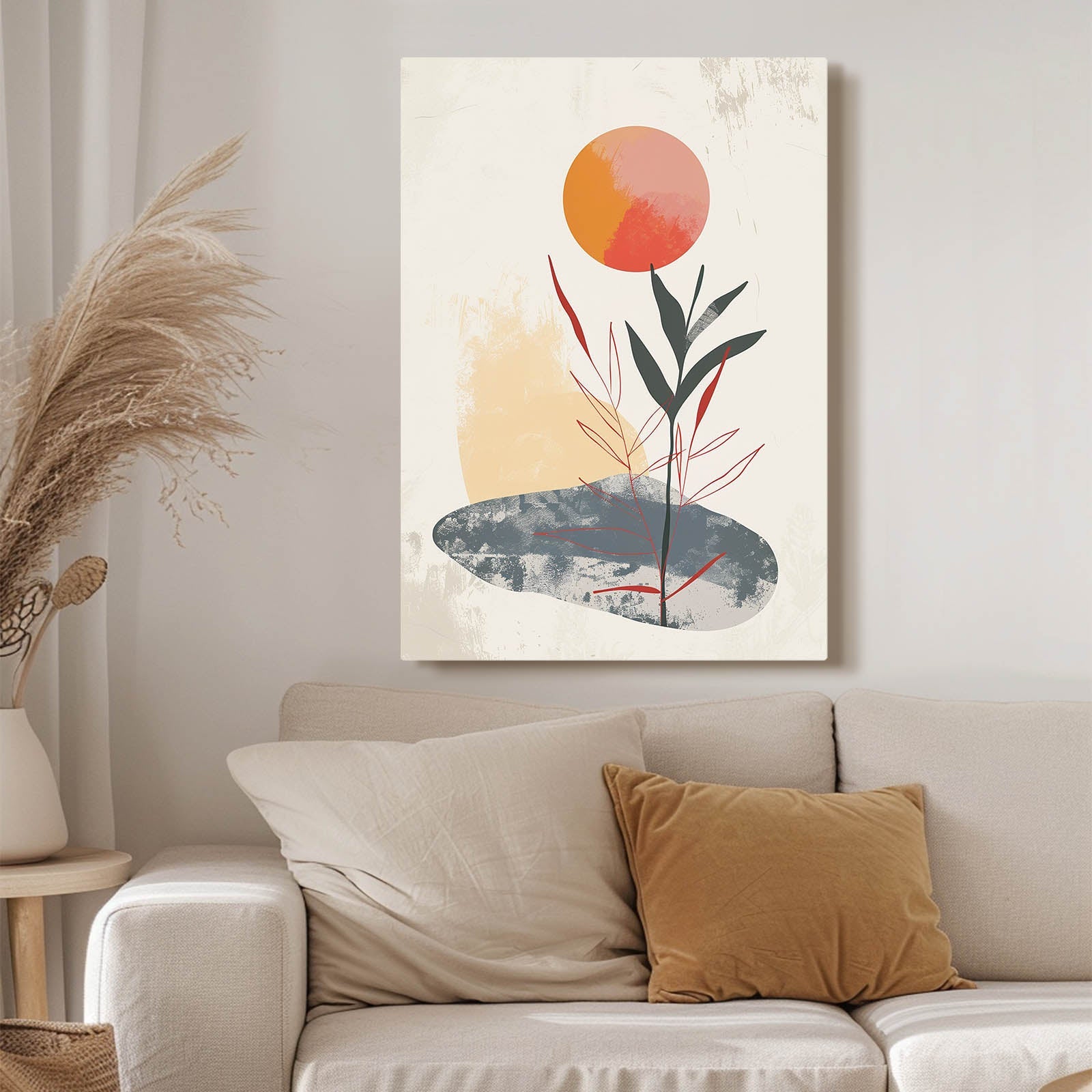 Boho Sun & Leaf Art