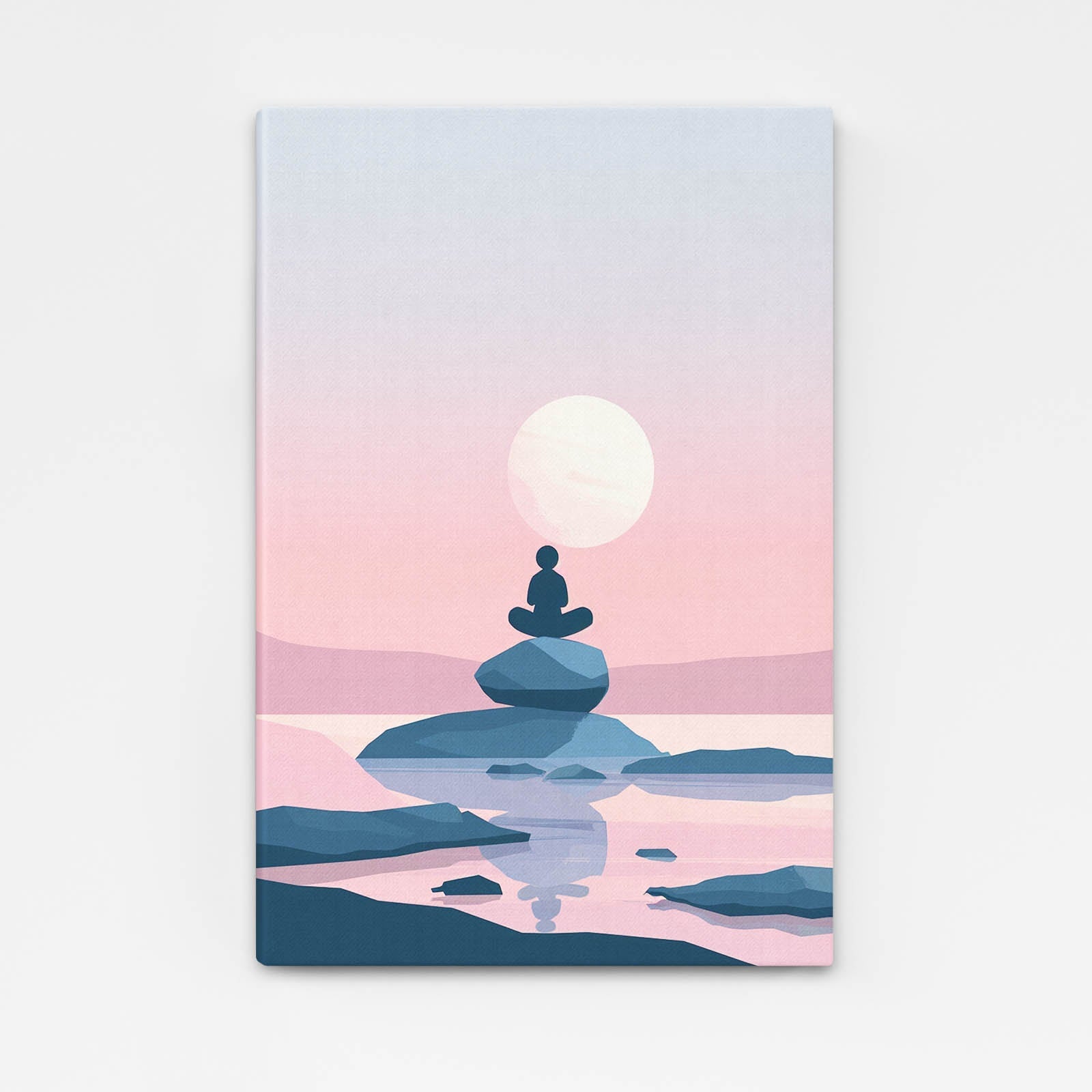 Boho Sunset Meditation Art