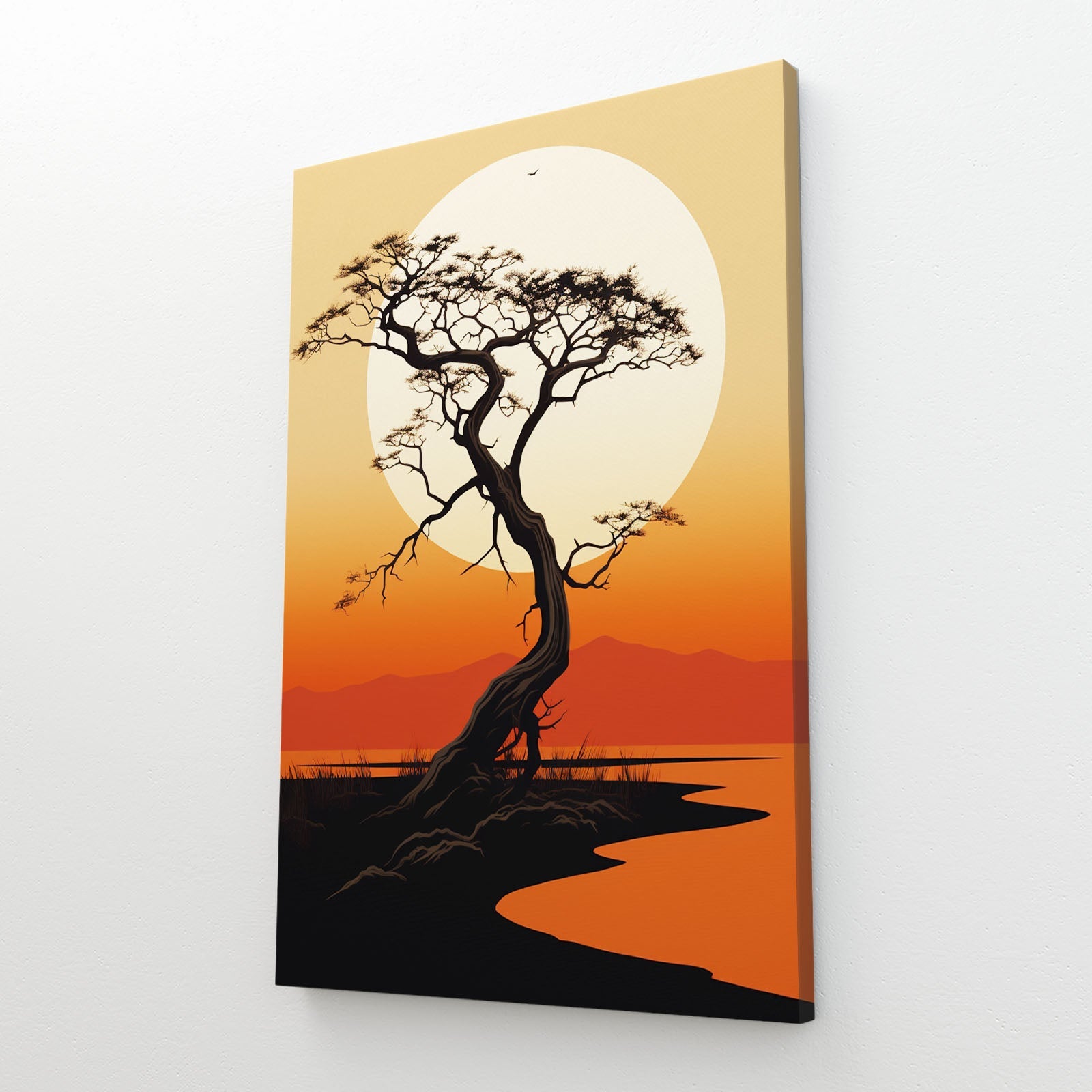 Boho Sunset Tree Art