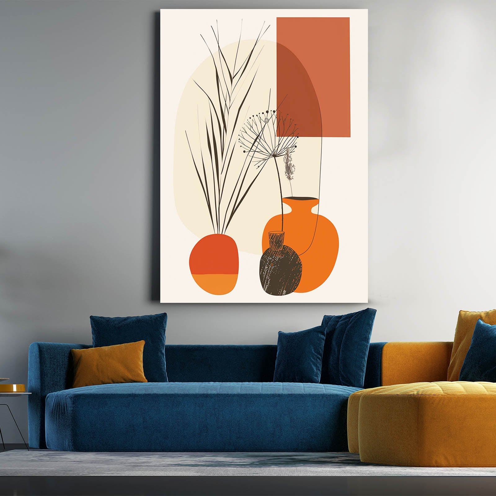 Boho Terracotta Botanical Art