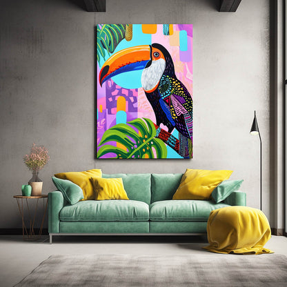 Boho Tropical Bird Art