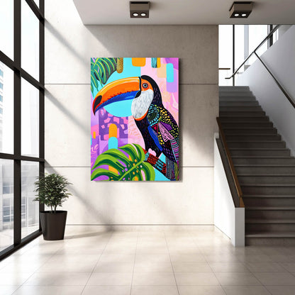 Boho Tropical Bird Art