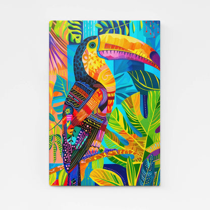 Boho Tropical Toucan Wall Art