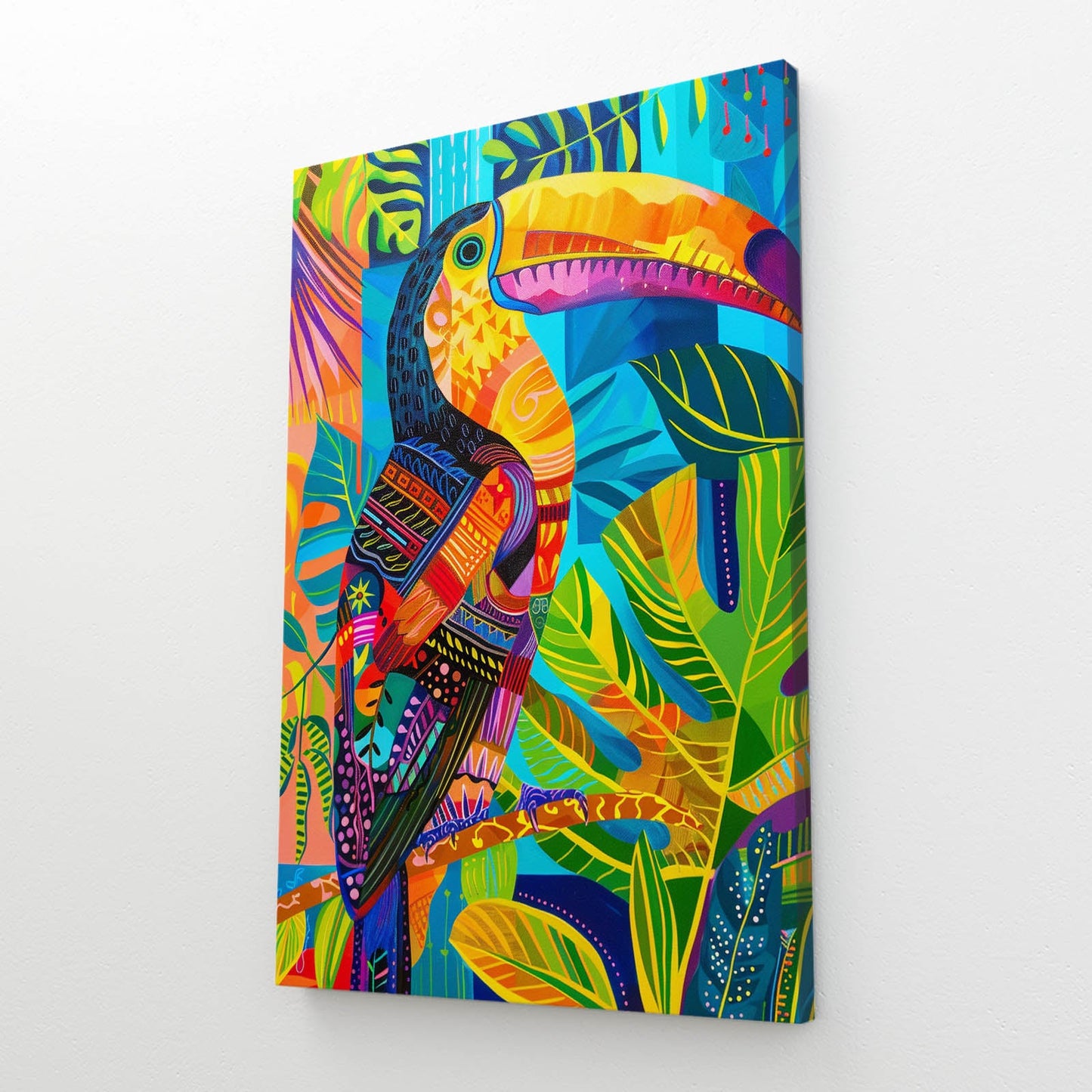 Boho Tropical Toucan Wall Art