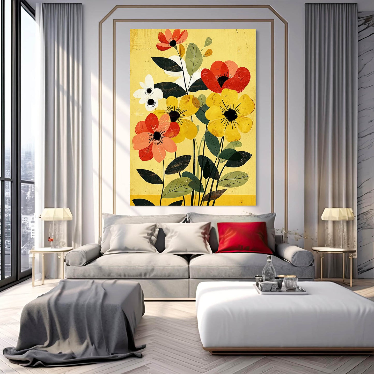 Boho Vibrant Garden Art