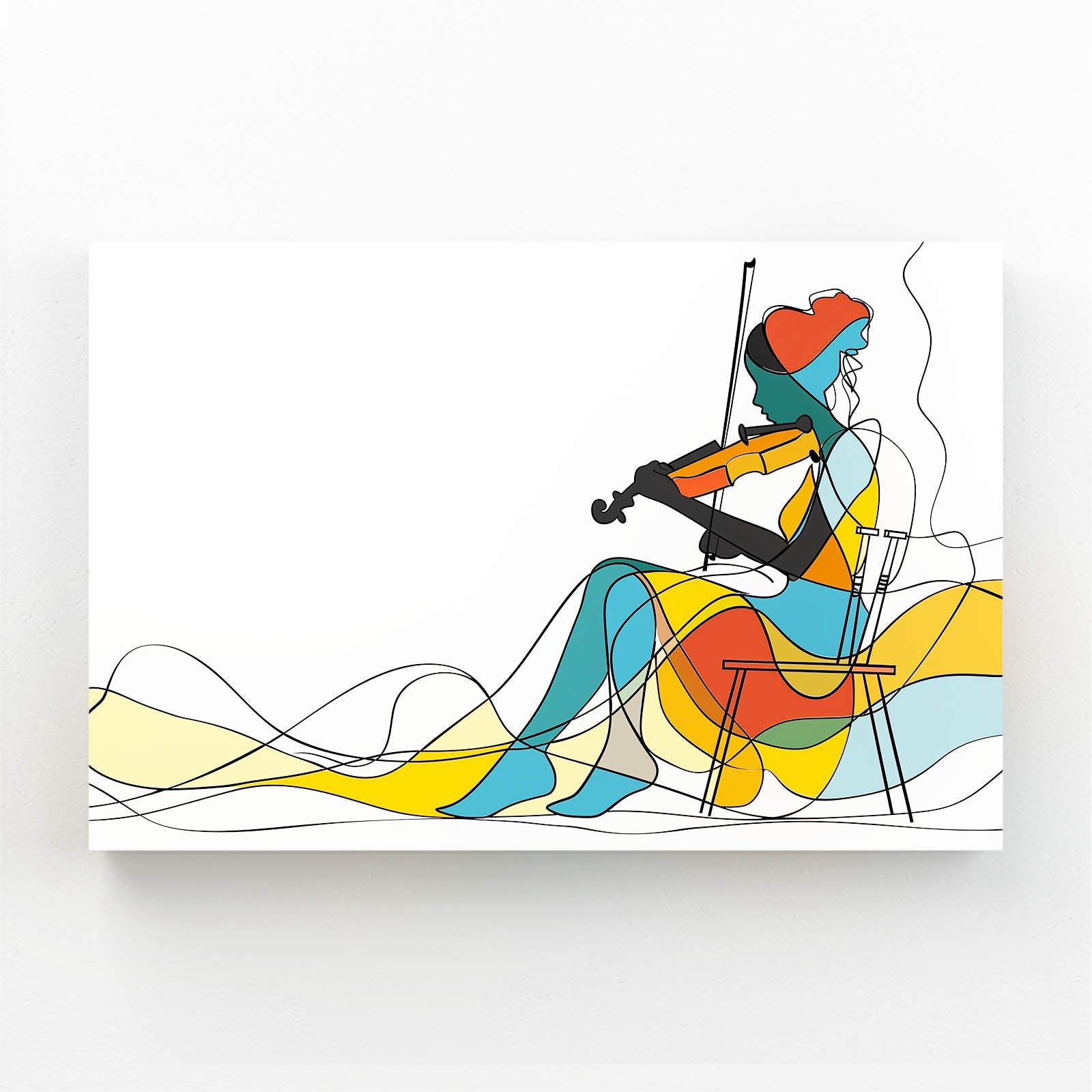 Boho Violinist Wall Art