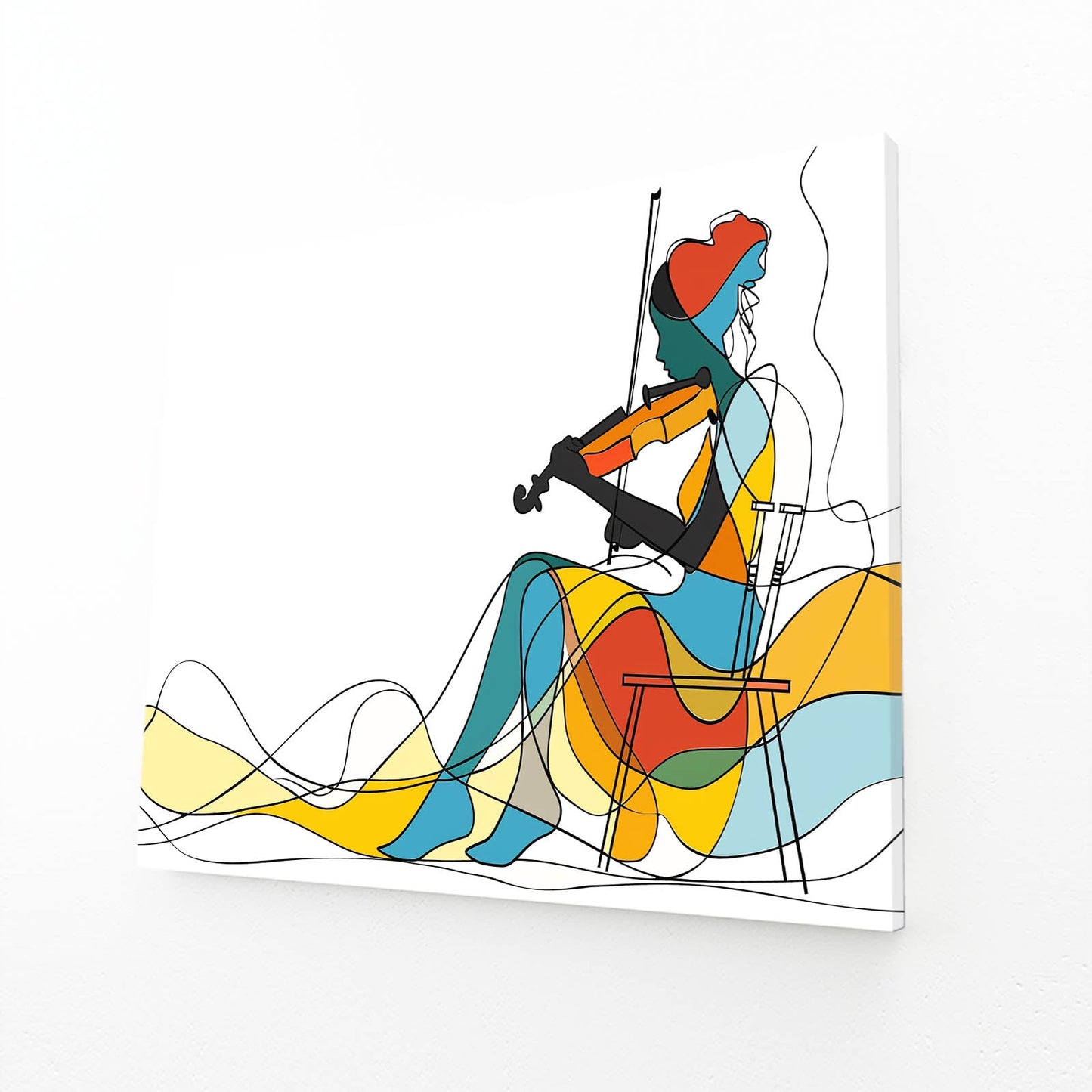 Boho Violinist Wall Art