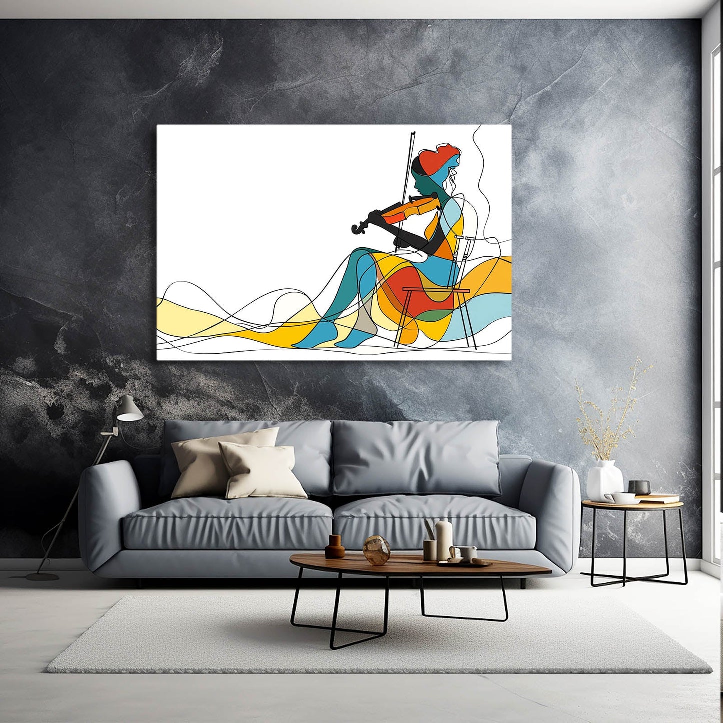Boho Violinist Wall Art