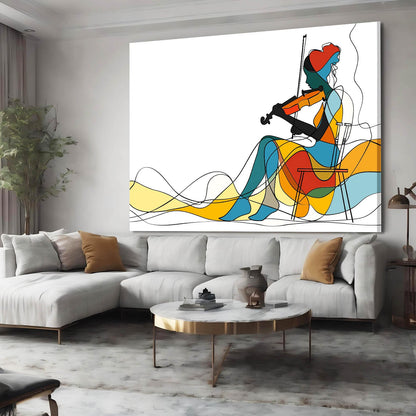 Boho Violinist Wall Art