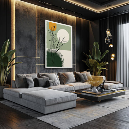 Boho Abstract Botanical Art