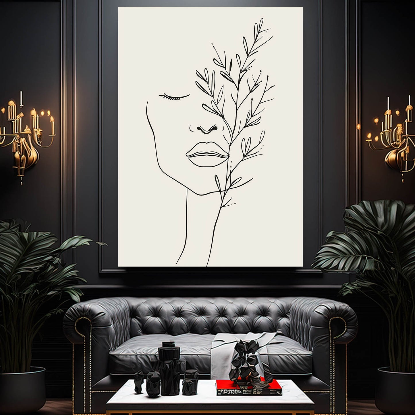 Boho Wall Art Black And White