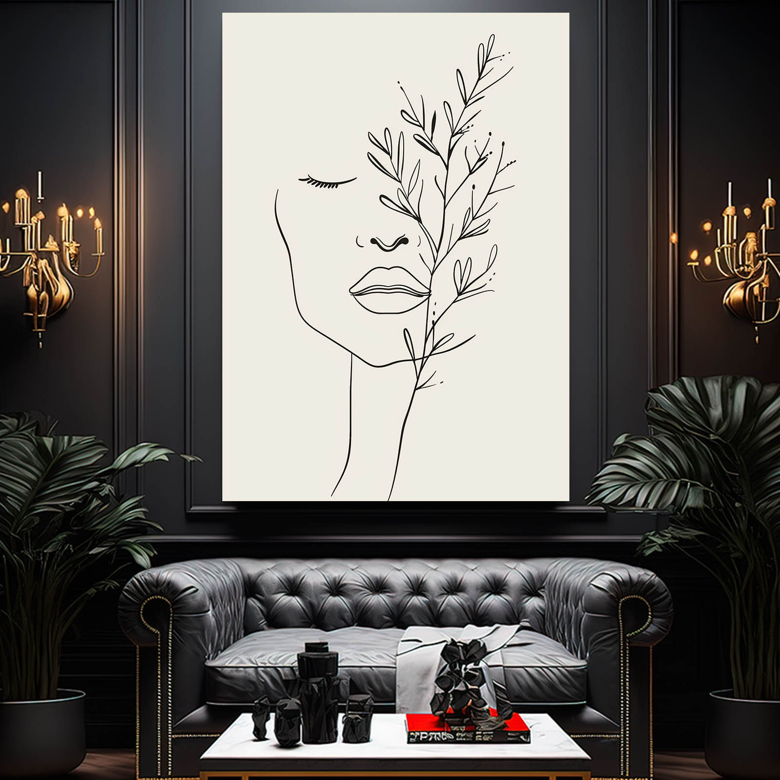 Boho Wall Art Black And White