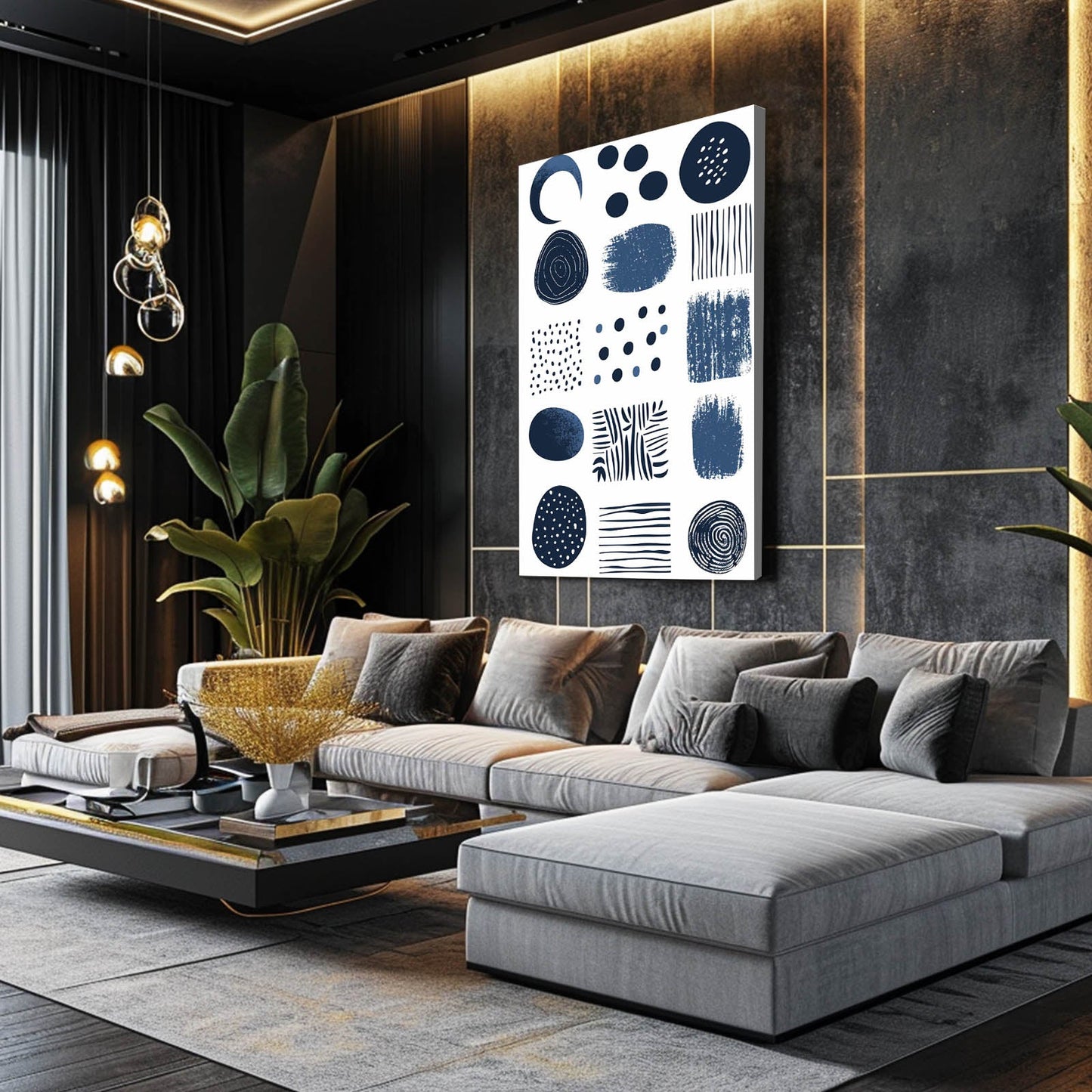 Boho Wall Art Blue