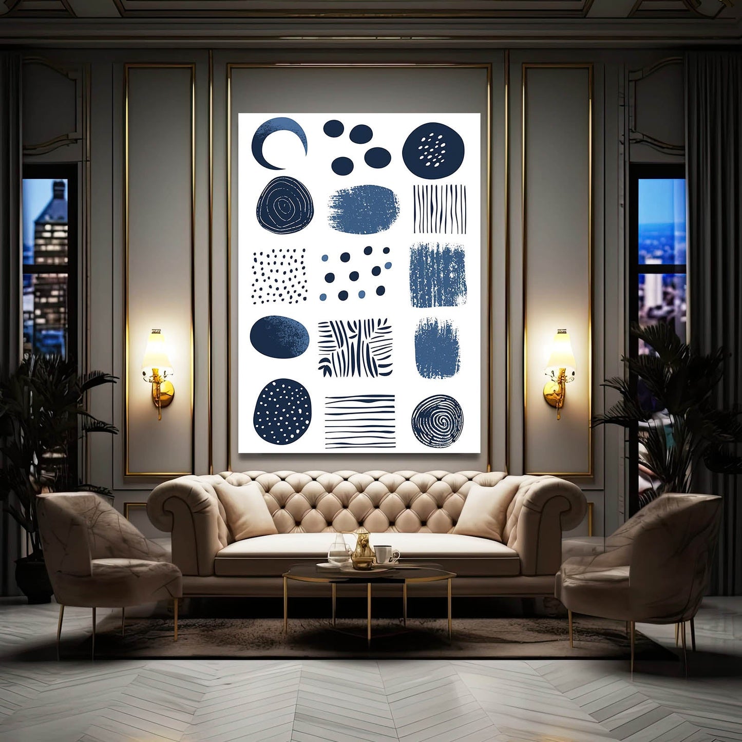 Boho Wall Art Blue