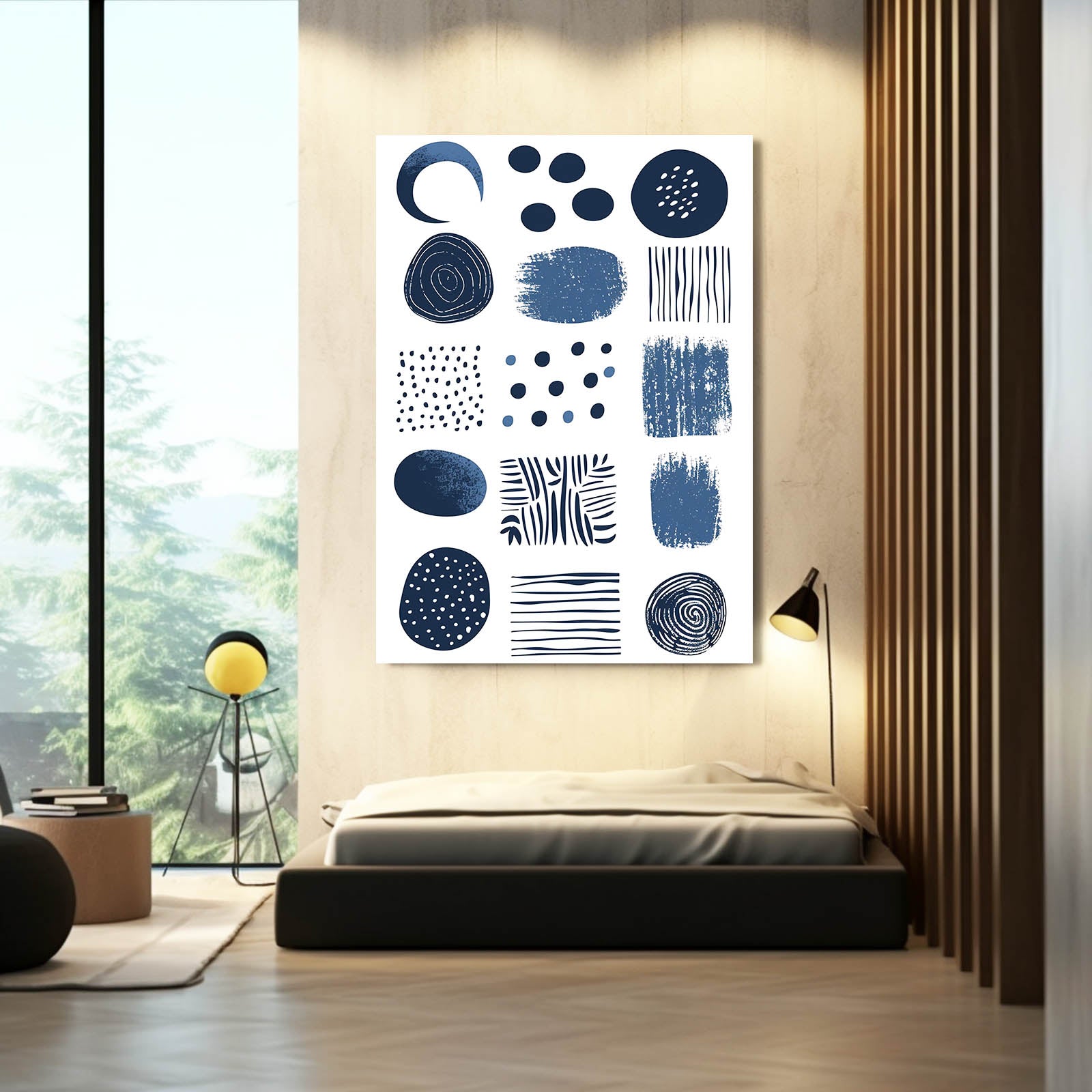 Boho Wall Art Blue